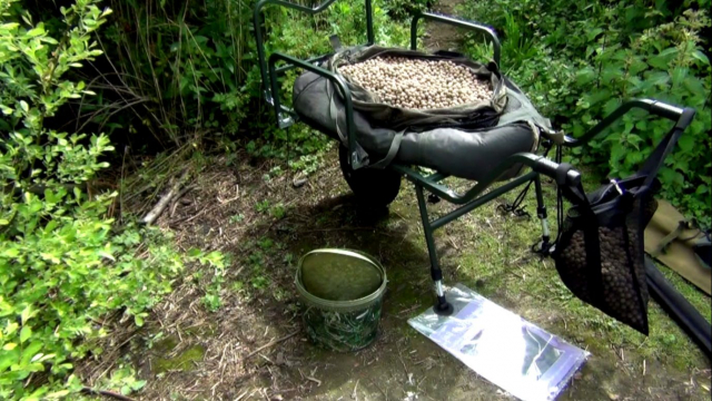 15 Kilos of my pre-digested/salmon oil mix air-drying in the mid-June sun